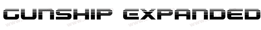 Gunship Expanded Exp字体转换